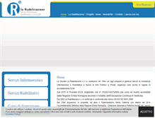 Tablet Screenshot of lariabilitazione.com